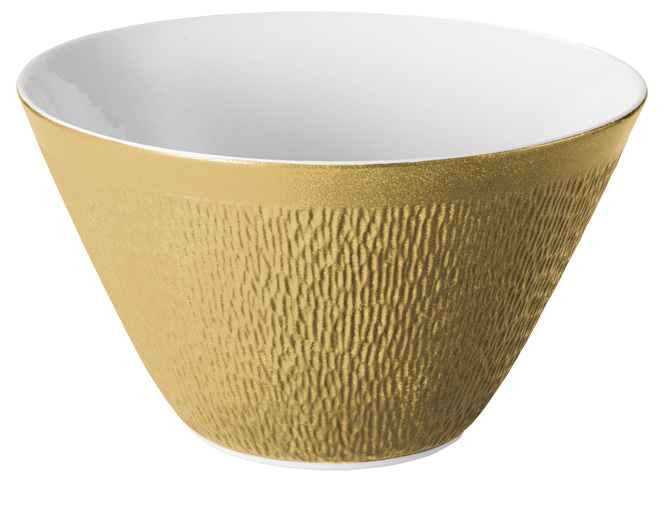 Salad bowl yellow gold conical shape - Raynaud